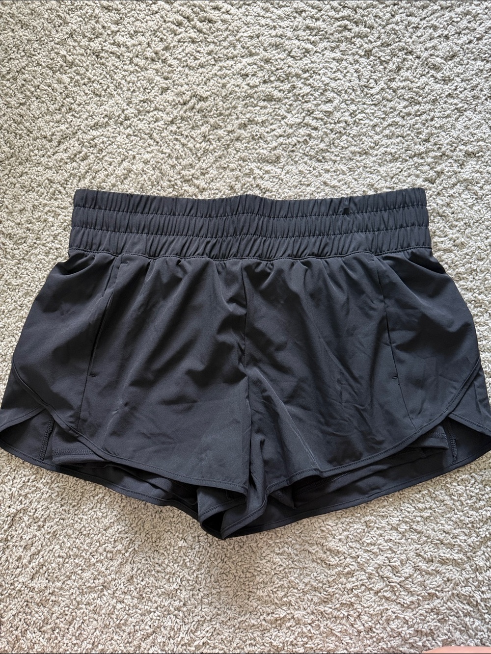 Avia Black Women's Athletic Shorts with Elastic Waistband
